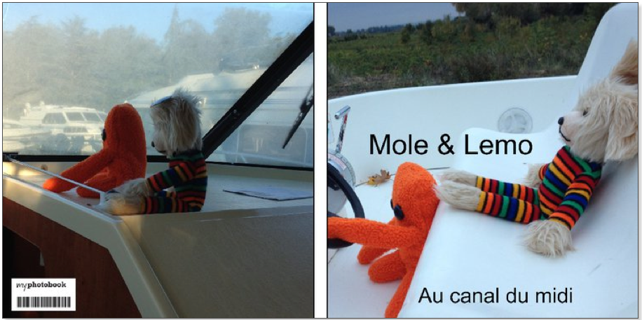 Mole und Lemon, au canal du midi von "Dein Stofftier" Judith Hirzel